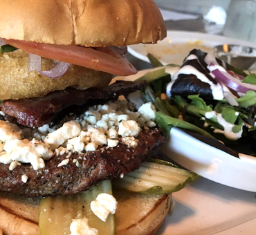 Red, White and Blue Burger